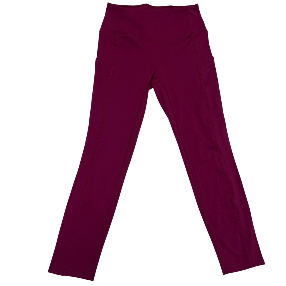 32 Degrees Cool Magenta High Waisted‎ Performance Leggings Side Pockets XS